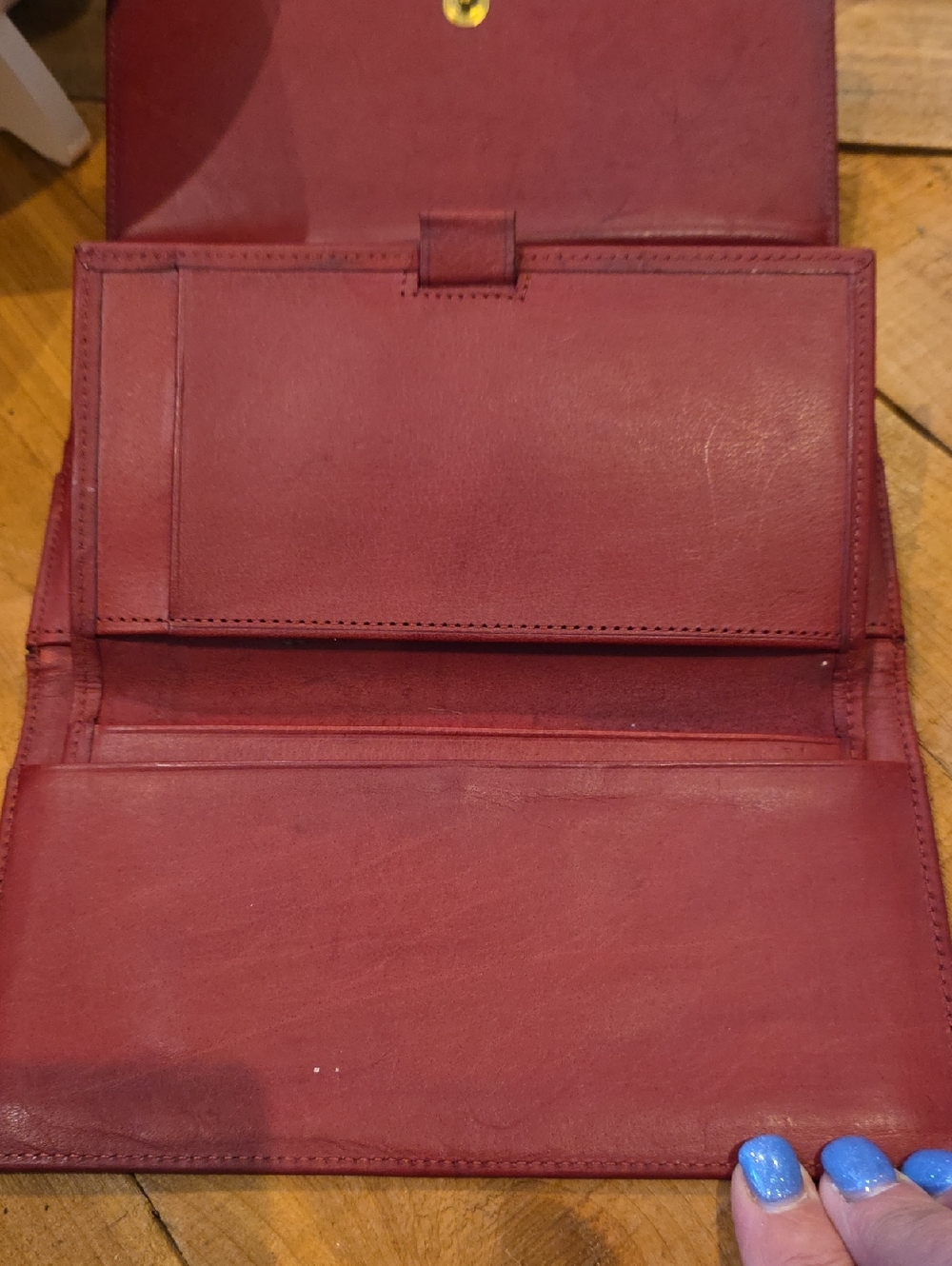Coach red vintage tribeca wallet with Checkbook Cover - Picture 5 of 6